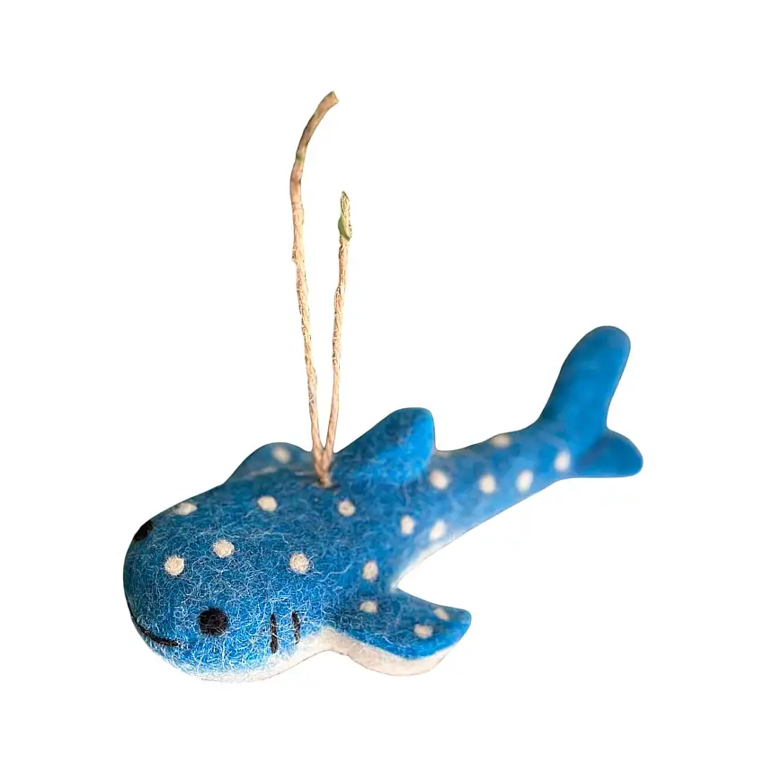 Felt Ornament - Smiley Whale Shark