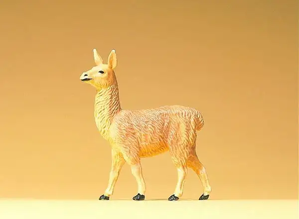 Preiser 47528 1/25 Scale Wild Animal Figures -- Young Llama Standing