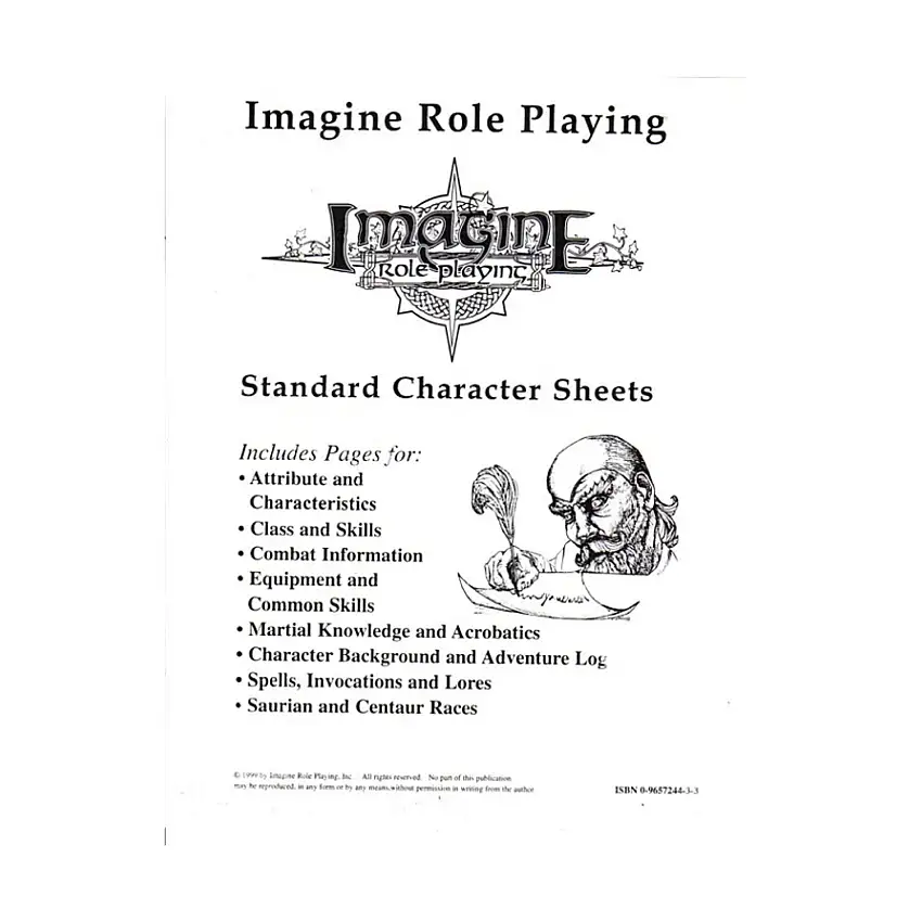 Standard Character Sheets
