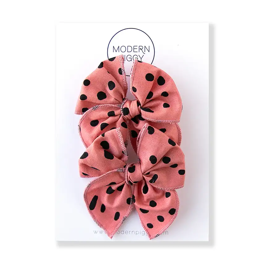 Spotted | Pigtail Set - Petite Party Bow