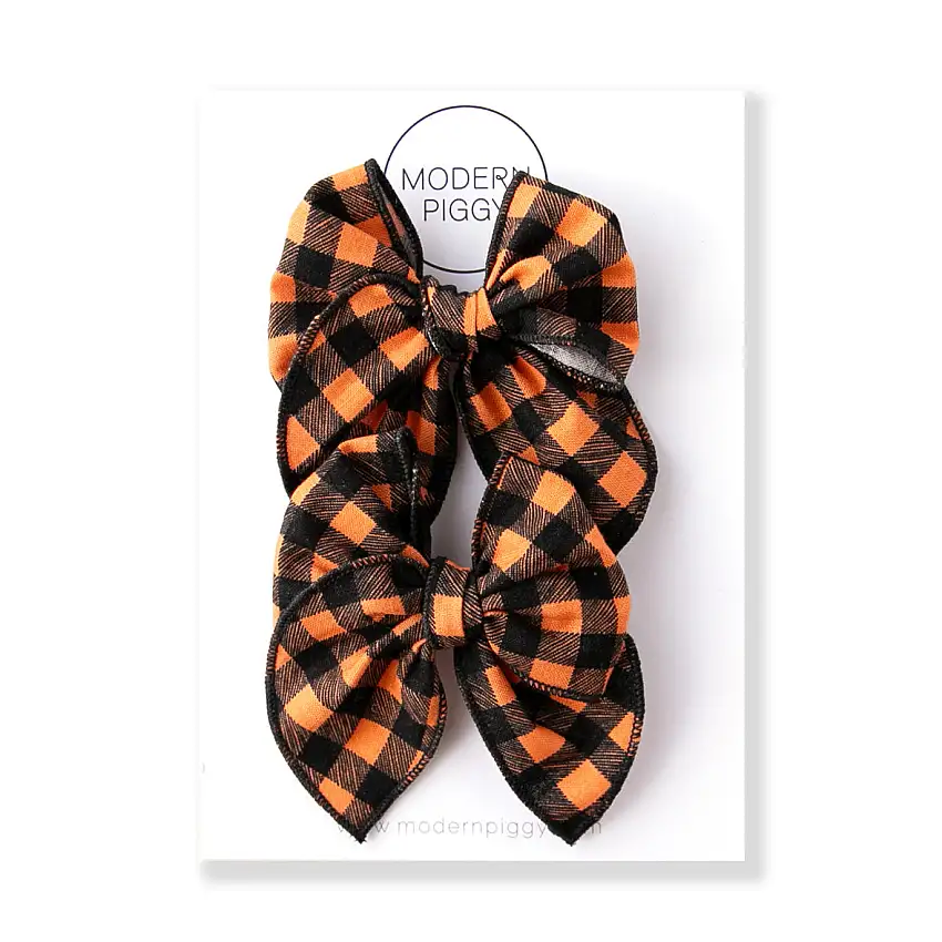 Spooky | Pigtail Set - Petite Party Bow