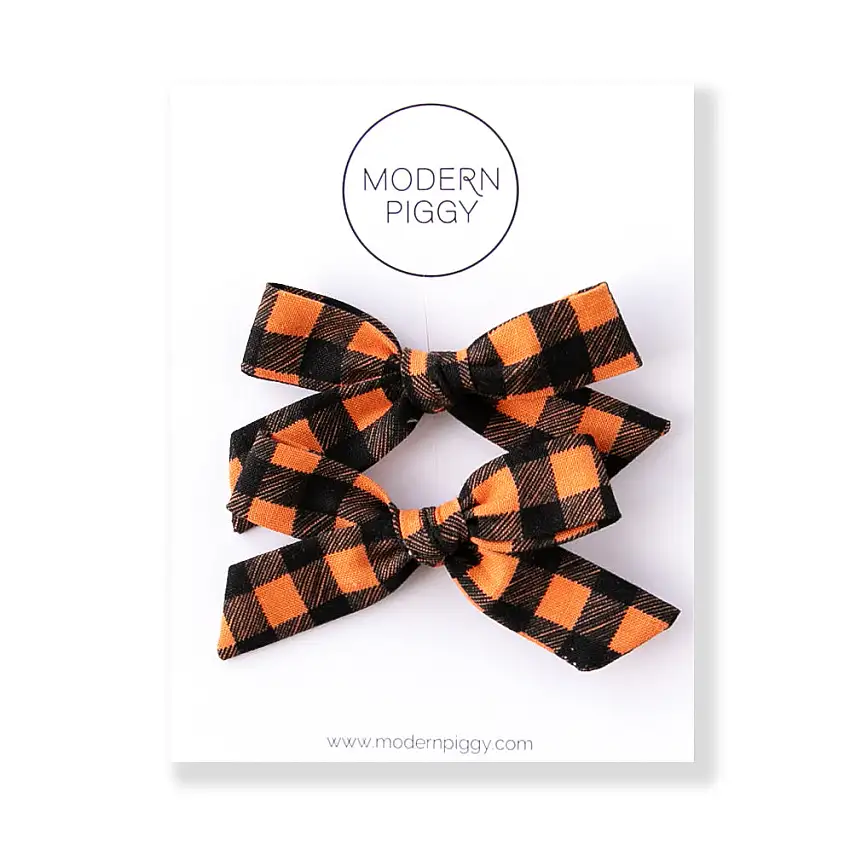 Spooky | Pigtail Set - Hand-tied Bow