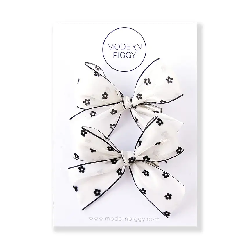 Coraline | Pigtail Set - Ribbon Bow