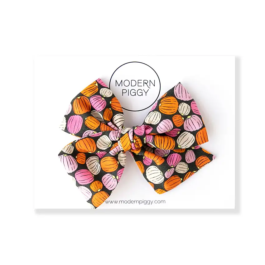 Pumpkin Patch | Oversized Hand-tied Bow