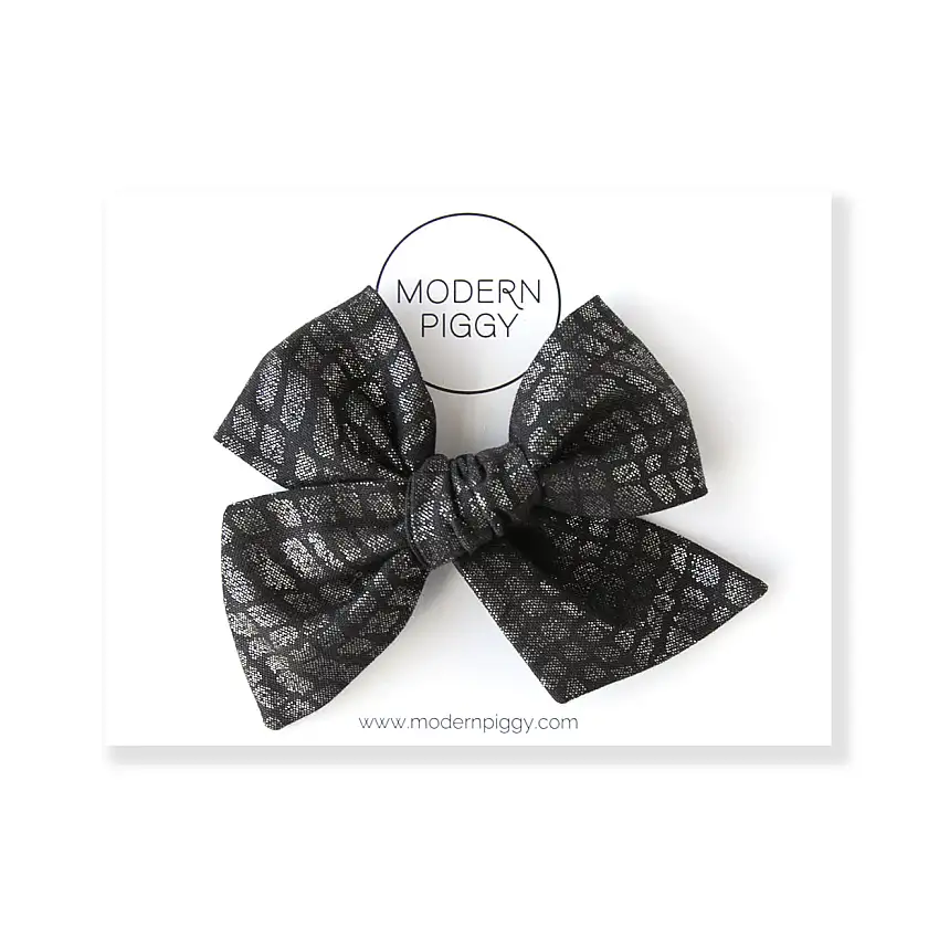 Snake Skin | Oversized Hand-tied Bow