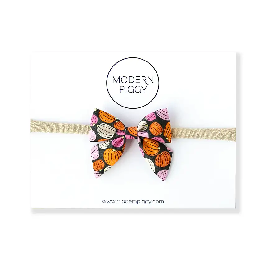 Pumpkin Patch | Mini Piggy Bow