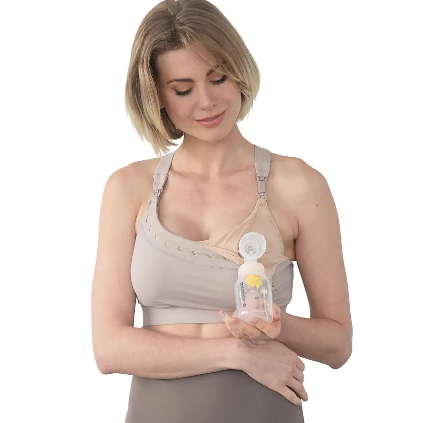 Venice 4 Ultimate Support Full Coverage Nursing & Pumping Sports Bra (chai)