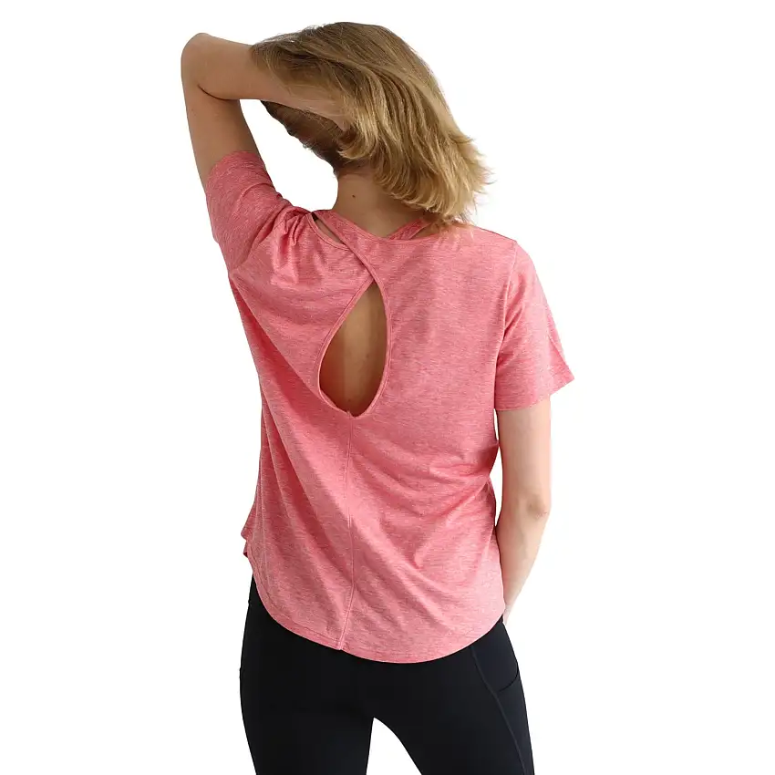 Harper Cross Back Short Sleeve Nursing Tee (sugar Coral)