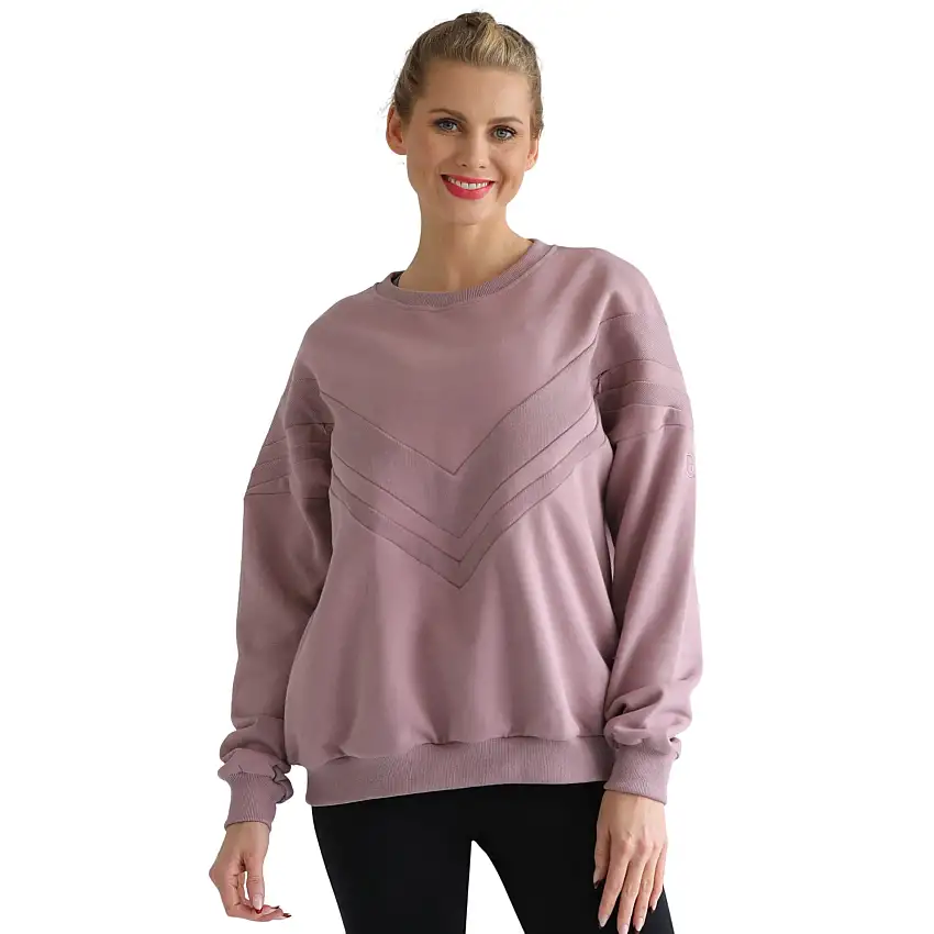 Isabella Oversized Nursing & Pregnancy Sweatshirt (lavender Smoke)