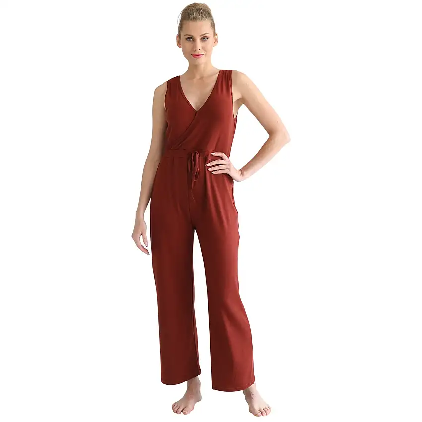 Juliette Nursing Friendly Jumpsuit (rust)