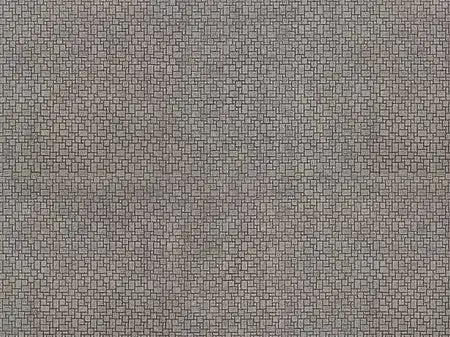 Noch 56982 N Scale Printed Cardstock 3-D Texture Sheet -- Modern Pavement