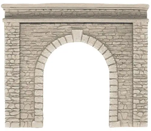 Noch 58061 HO Scale Natural-Stone Tunnel Portal -- Single-Track