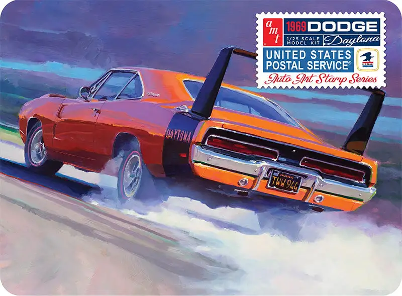 AMT 1232 1/25 Scale 1969 Dodge Charger Daytona USPS Stamp Series Collector