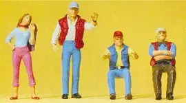 Preiser 65313 O Scale Truckers w/Hitch Hiker