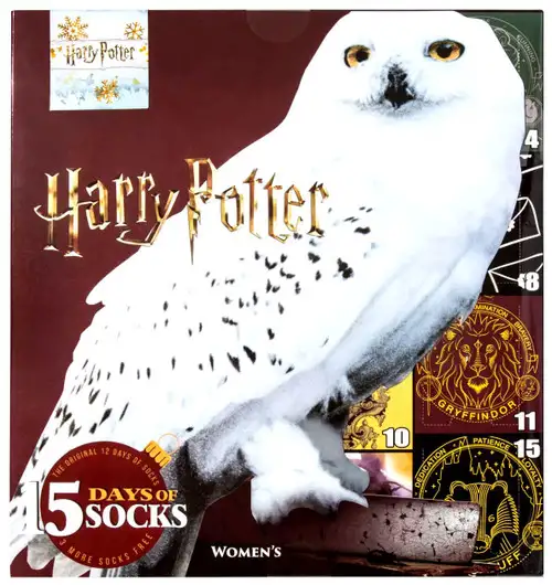15 Days of Socks Womens Harry Potter Exclusive 15-Pack [Womens Shoe Size 4 - 10]