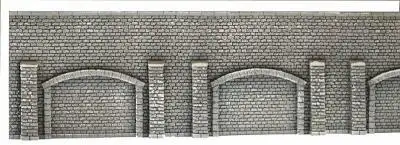 Noch 58059 HO Scale Profi-Plus Scenic Components -- Arcade Wall, Extra Long