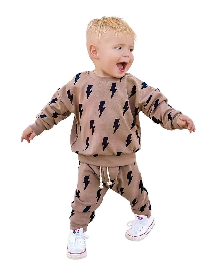 Jogger Set | Mocha Bolts