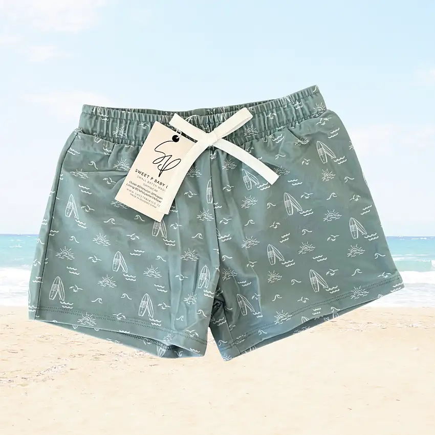 Sage Surfer Boys Swim Shorts