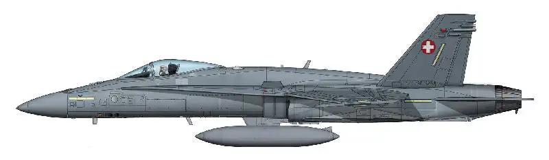 Hobby Master HA3532B 1/72 Scale F/A-18C Hornet - Swiss Air Force