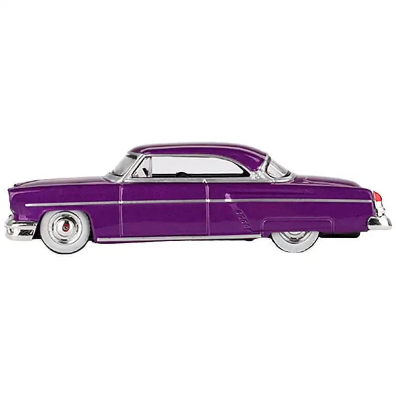 1954 Lincoln Capri Hot Rod Purple Metallic Limited Edition to 3600 pieces Worldwide 1/64 Diecast Model Car by Mini GT