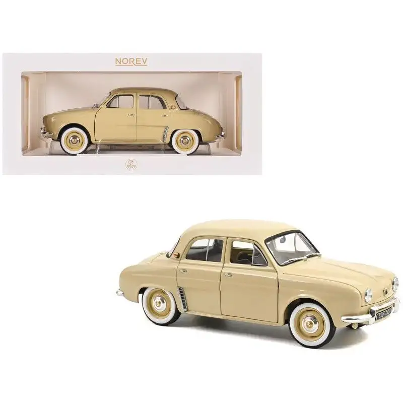 1958 Renault Dauphine Beige 1/18 Diecast Model Car by Norev
