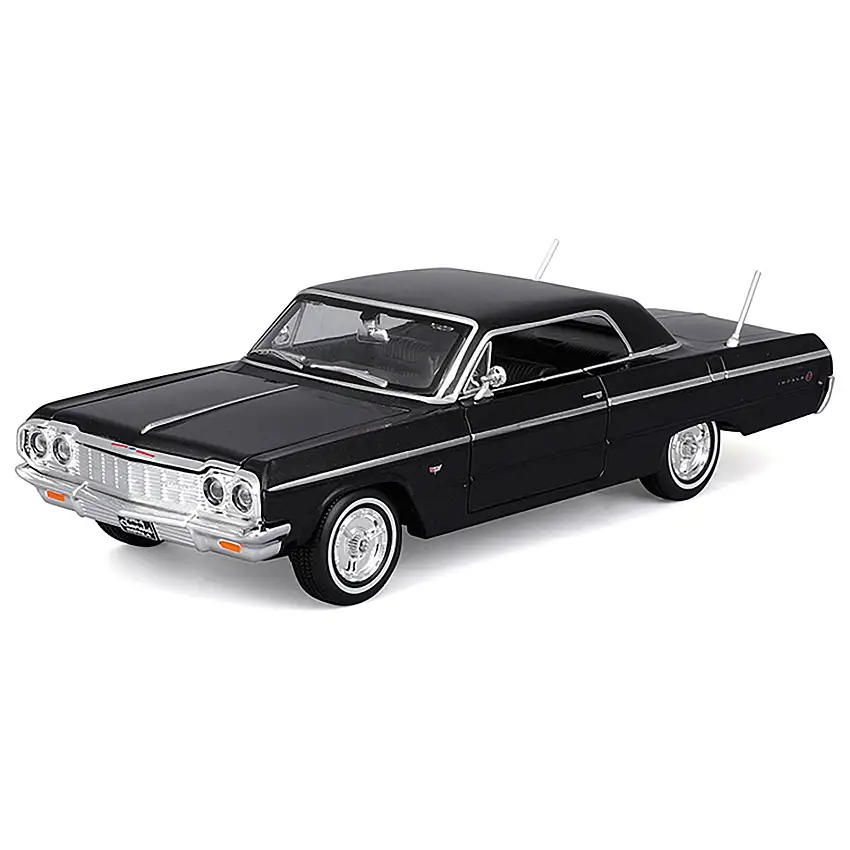 1964 Chevrolet Impala SS Black "Special Edition" Series 1/26 Diecast Model Car by Maisto