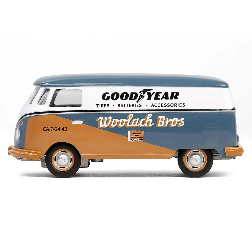 1964 Volkswagen Panel Van "Goodyear" Gray and White with Tan Graphics "Club Vee-Dub" Series 20 1/64 Diecast Model Car by Greenlight