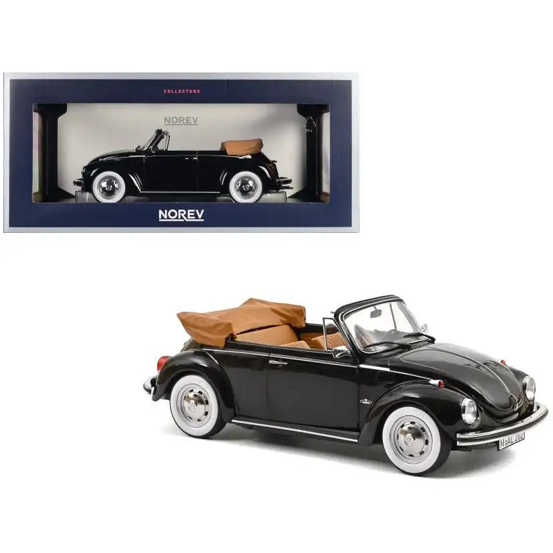 1973 Volkswagen 1303 Cabriolet Black 1/18 Diecast Model Car by Norev $82.54