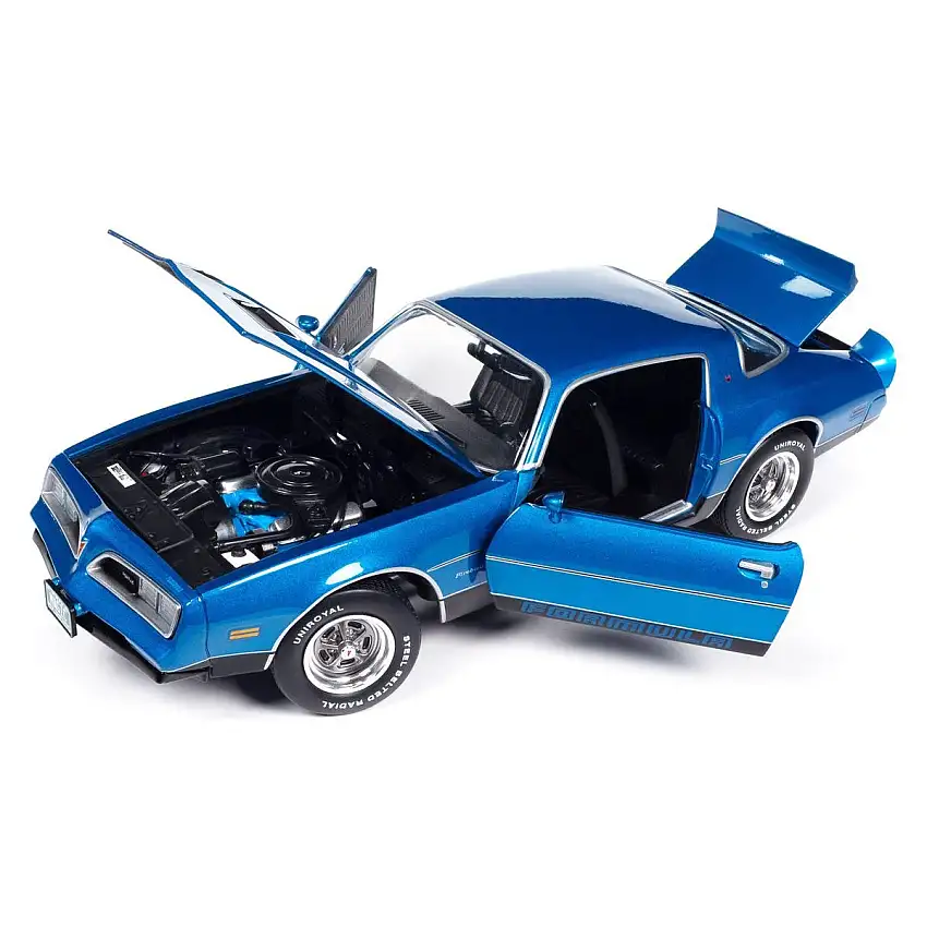 1978 Pontiac Firebird Formula Martinique Blue Metallic "American Muscle" Series 1/18 Diecast Model Car by Auto World