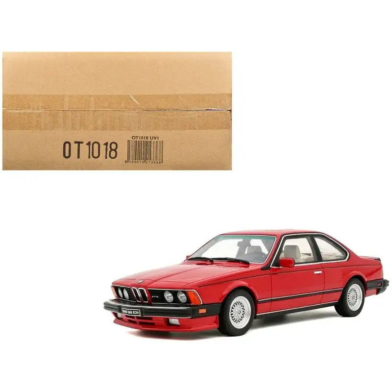 1986 BMW E24 M6 Henna Red Limited Edition to 3000 pieces Worldwide 1/18 Model Car by Otto Mobile