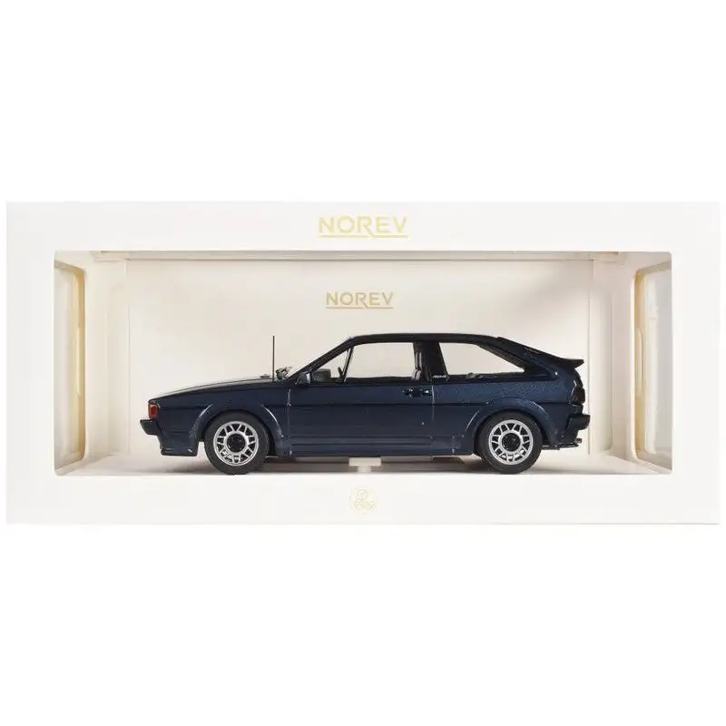 1987 Volkswagen Scirocco Scala Helios Blue Metallic 1/18 Diecast Model Car by Norev