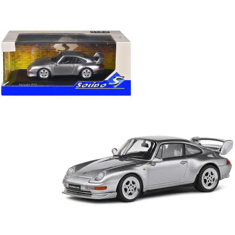 1993 Porsche 911 (993) RS Clubsport Polar Silver Metallic 1/43 Diecast Model Car by Solido