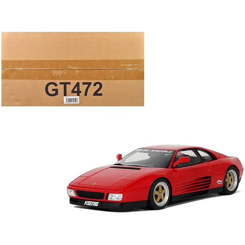 1994 Koenig Specials 348 Twin Turbo Red 1/18 Model Car by GT Spirit