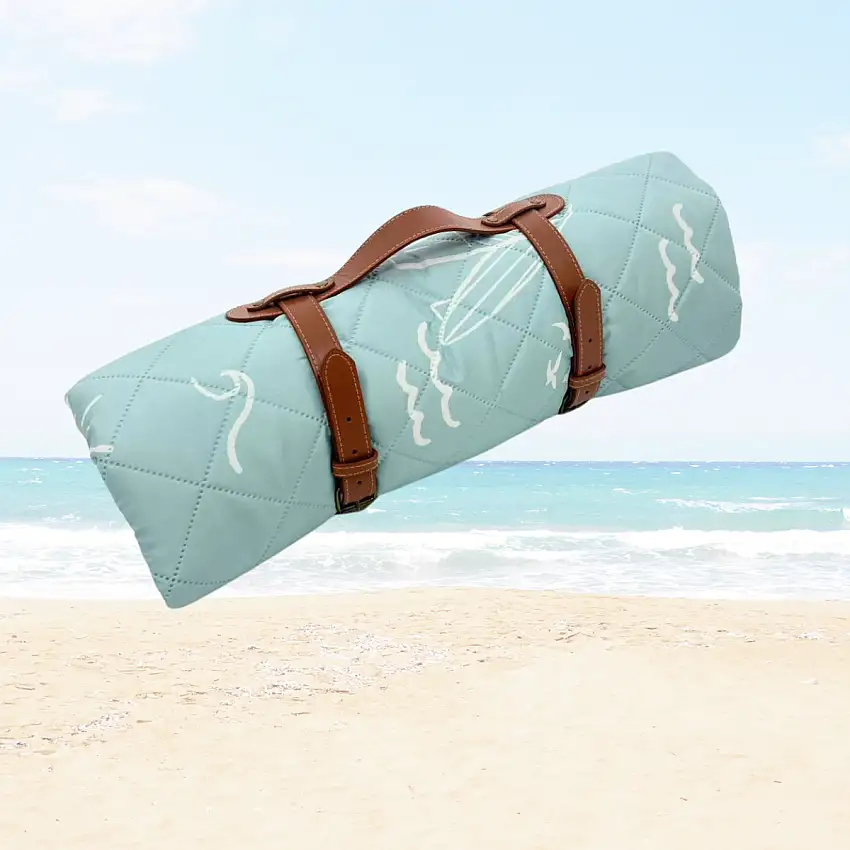 Sage Surfer Quilted Water Resistant Beach Mat