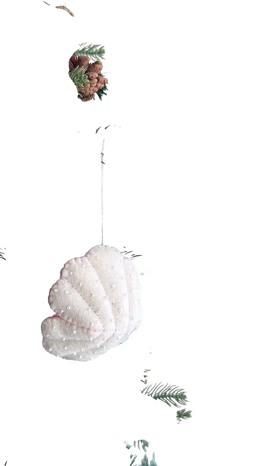 Felt Ornament - Sea Animals Theme / Scallop