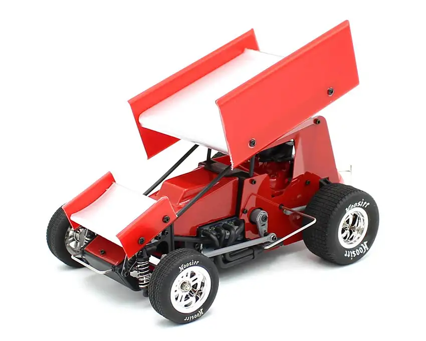 1RC Racing Sprint Car 4.0 1/18 Brushless RTR 2WD Oval Racer (Red) w/2.4GHz Radio, Battery & Charger