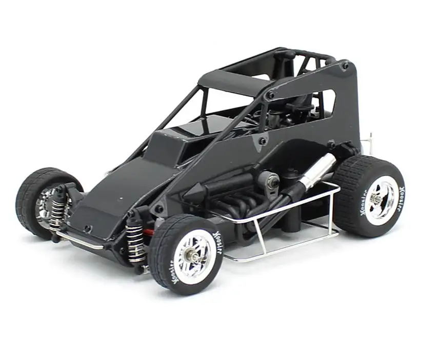1RC Racing Midget 4.0 1/18 Brushless RTR 2WD Oval Racer (Black) w/2.4GHz Radio, Battery & Charger
