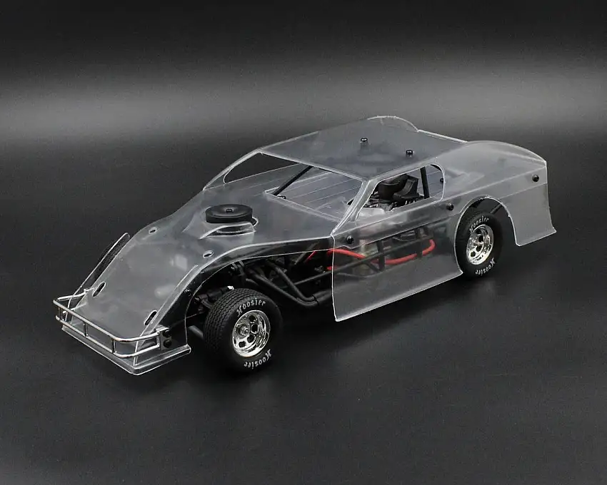 1RC Racing Dirt Modified 2.0 1/18 Brushless RTR 2WD Oval Racer (Clear) w/2.4GHz Radio, Battery & Wall Charger