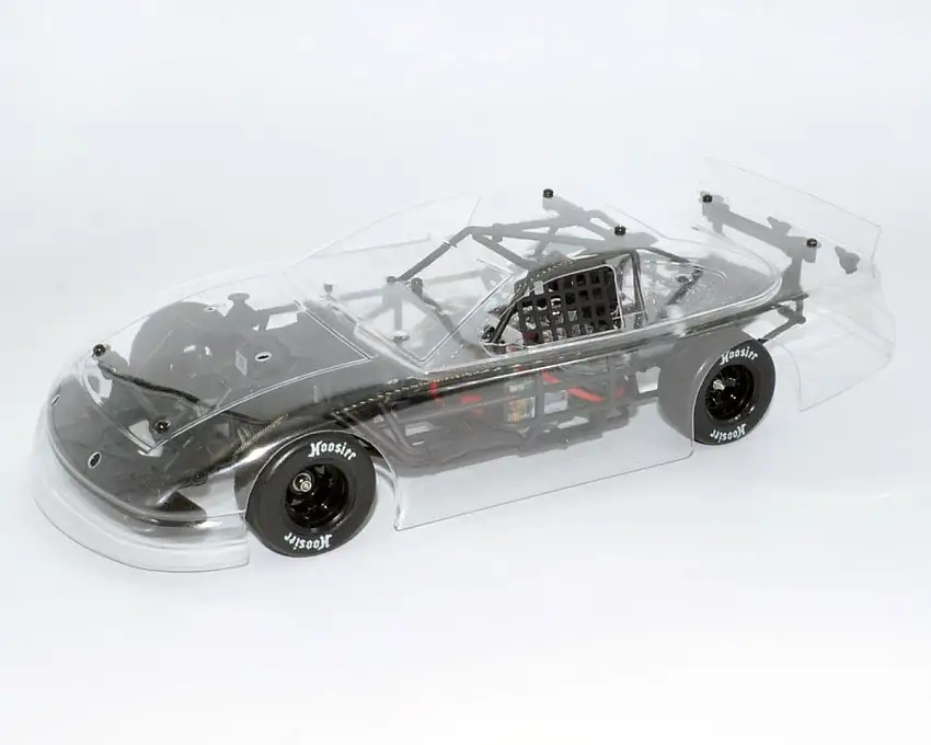 1RC Racing Asphalt Late Model 1/18 Brushless RTR 2WD Oval Racer (Clear) w/2.4GHz Radio, Battery & USB Charger