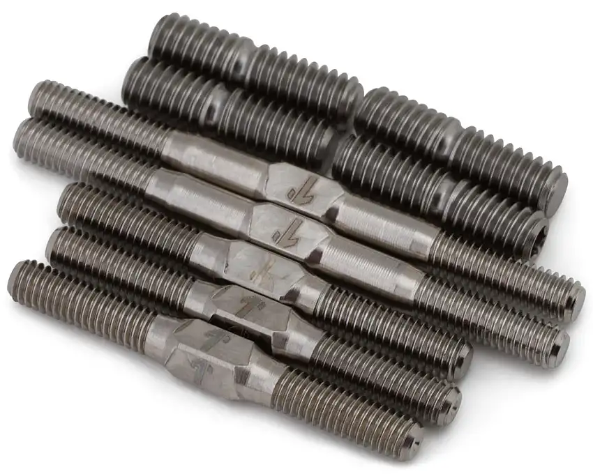 1UP Racing Mugen MTC2 Pro Duty Titanium Turnbuckles Set (Silver)