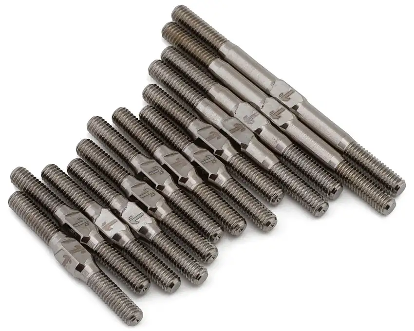 1UP Racing Schumacher Mi9 Pro Duty Titanium Turnbuckles Set (Silver)