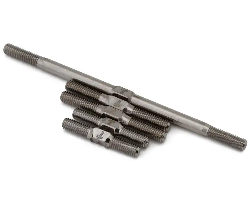 1UP Racing Yokomo MD 2.0 Pro Duty Titanium Turnbuckles Set (Silver)