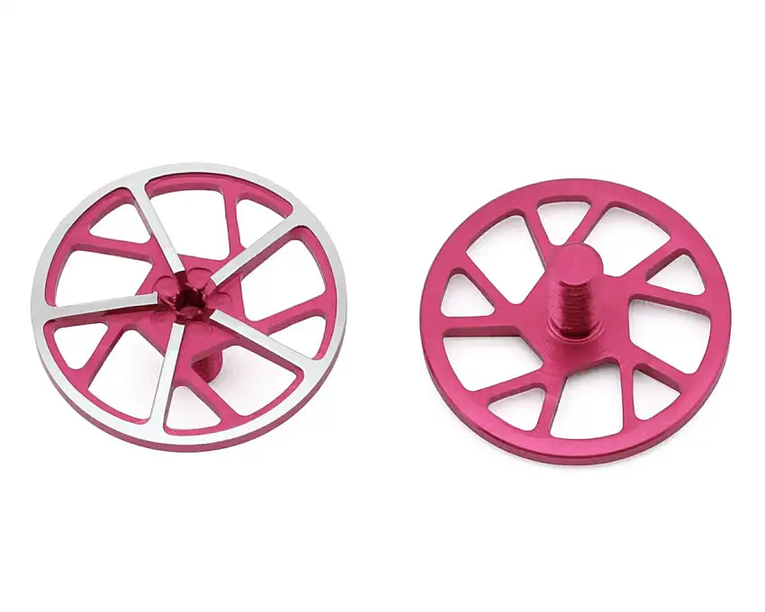 1UP Racing Tenfold UltraLite Aluminum Wing Screws (Hot Pink) (2)