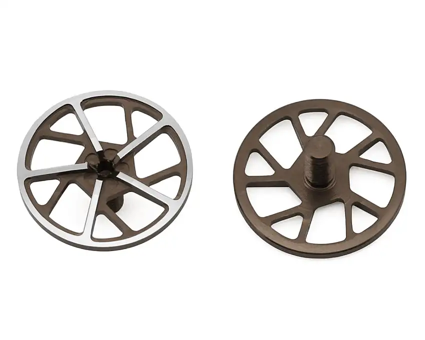 1UP Racing Tenfold UltraLite Aluminum Wing Screws (Gunmetal) (2)