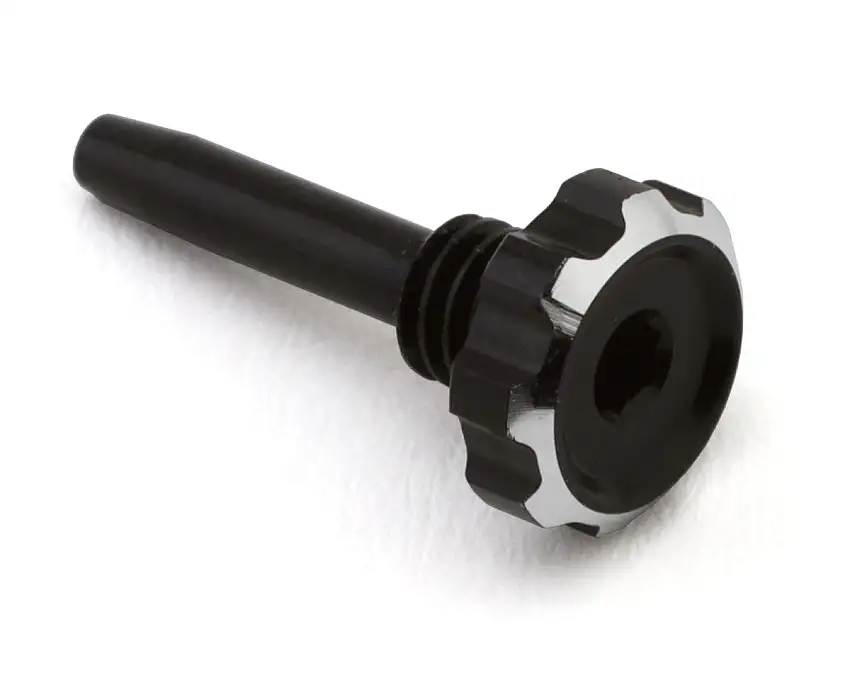 1UP Racing "Lockdown" Adjustable Bullet Plug Grips Slim-Fit Hex Thumb Screw (Black)