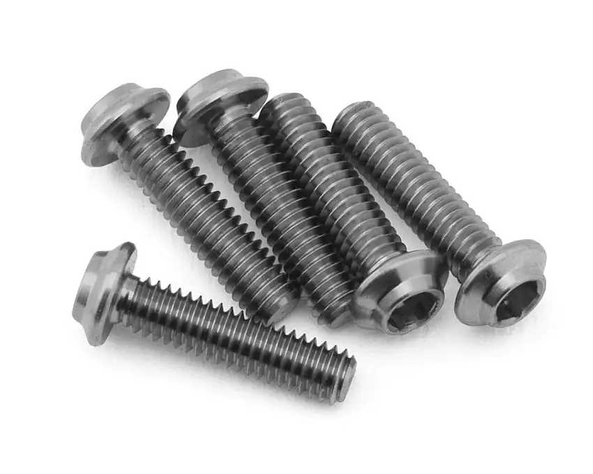 1UP Racing Titanium Pro Duty LowPro Head Screws (5) (2.5x8mm)