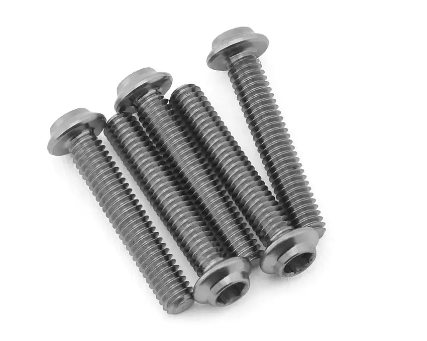 1UP Racing Titanium Pro Duty LowPro Head Screws (5) (2.5x14mm)