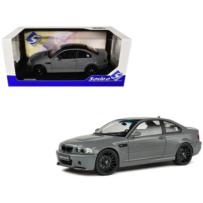 2000 BMW E46 M3 "Streetfighter" Nardo Gray with Black Top 1/18 Diecast Model Car by Solido