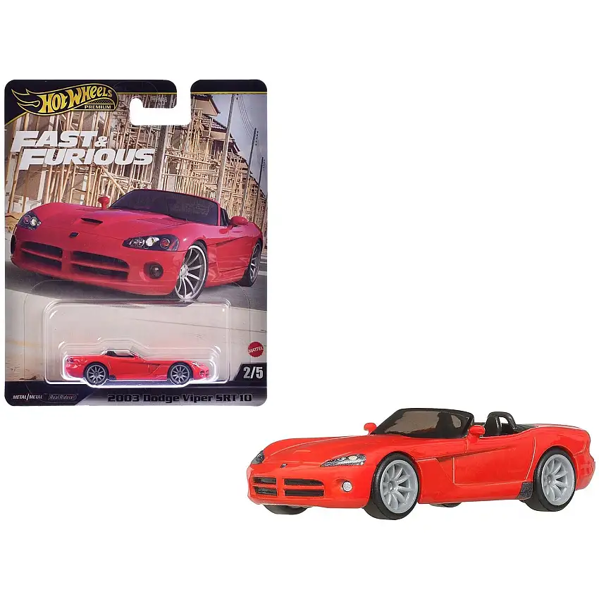 2003 Dodge Viper SRT10 Red "The Fast and the Furious: Tokyo Drift" (2006) Movie "Fast & Furious" Series Diecast Model Car by Hot Wheels