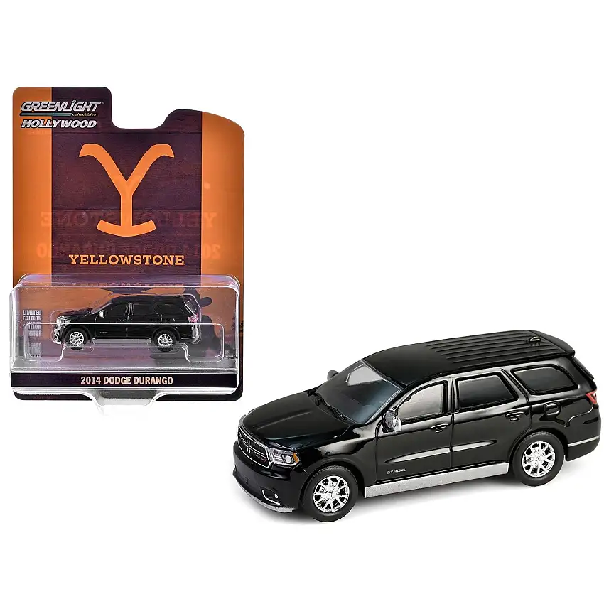 2014 Dodge Durango Black "Yellowstone" (2018-Current) TV Series "Hollywood Series" Release 43 1/64 Diecast Model Car by Greenlight